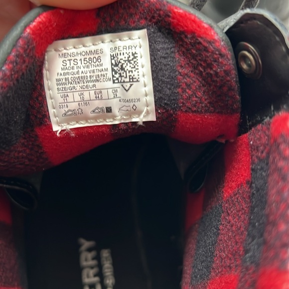 Men’s Sperry Top-Sider Memory Foam black boots waterproof - Picture 7 of 7